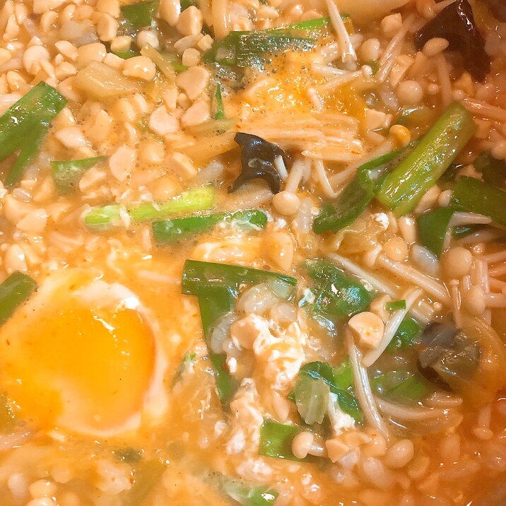 カップ麺の残り汁で 納豆チゲ雑炊 レシピ 作り方 By ミートソース 楽天レシピ カップ麺の残り汁で 納豆チゲ雑炊 レシピ 作り方 By ミートソース 楽天レシピ